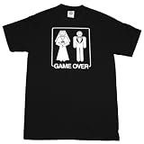 TS761 Game Over Funny Marriage T-Shirt