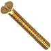 Brass Machine Screw, Flat Head, Slotted Drive
