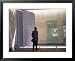 Statue of Harry S Truman in the Truman Presidential Museum and Library, Independence, Missouri, USA Framed Art Poster Print by Connie Ricca, 31x25