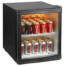 Frostbite Mini Fridge Black | by bar@drinkstuff | 46ltr Mini Fridge, Holds 30 Cans | Bottle Cooler, Can Cooler, Mini Bar | Mini fridge by drinkstuff, ideal for home use