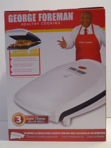 George Foreman Healthy Cooking 84 sq &#1110n Super Champ Value Grill