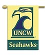 North Carolina (Wilmington) Seahawks 2-Sided 28 X 40 House Banner - Unc Wilmington 28X40 Banner