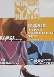Winsor Pilates Basic 3 DVD Workout Set (Basics Step-By-Step/20 Minute Workout/Accelerated Body Sculpting)