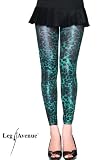 Spandex Shimmer Opaque Leopard Print Footless Tights
