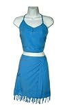 SHORT BLUE SUMMER SKIRT SET