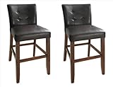 Montibello Counter Height Dining Chair in Multi-Step Rich Cherry [Set of 2] ....