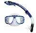 US Divers Adult Sideview LX Purge Mask and Paradise Dry LX Snorkel Silicone Combo