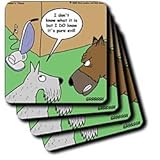Dogs vs. Vacuum Cleaner - Set Of 8 Ceramic Tile Coasters