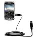 Classic Straight USB Cable for the Blackberry Curve 3G with Power Hot Sync and Charge capabilities - uses Gomadic TipExchange Technology