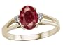 1.06 cttw Ruby and Diamond Ring in 14k Yellow Gold Size 7.5 LIFETIME WARRANTY