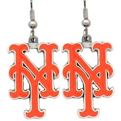 New York Mets Dangle Earrings - MLB Baseball Fan Shop Sports Team Merchandise