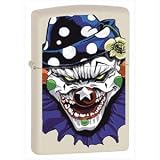 Zippo Evil Clown Cream Matte Lighter