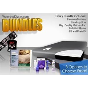 RUBY 2K 80% Waveless Waterbed Mattress Bundle