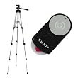GTMax RC-6 Replacement Wireless Remote Control + 52 Inch Light Weight Travel Camera Tripod with carrying Bag For Canon Digital SLR Rebel XSi, XTi, T4i