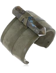 Annie Hammer Jewelry Point Leather Cuff Bracelet, 6.25"