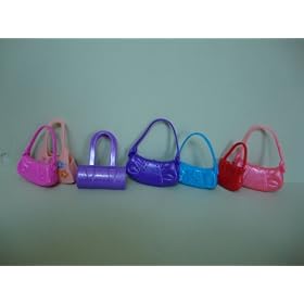 A Set of 7 Purses Various Colors and Styles. Made to Fit the Barbie Doll by Olivia's Doll Closet