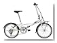 DAHONライセンス yeah(ヤー) 20インチシマノ6段折りたたみ自転車 YR-206 ホワイト