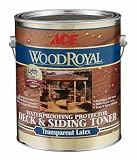 ACE PAINT DIVISION 167M112-8 WOOD ROYAL EXTERIOR LATEX DECK AND SIDING TONER - 5 GALLON NATURAL