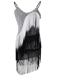 Beaded Sequined  Dress With a Ribbon 