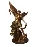 St. Michael The Archangel Bronze Look Statue Saint