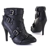 Thumbnail image for Damen Schuhe, Stiefeletten, 9896, Synthetik in hochwertiger Leder Optik