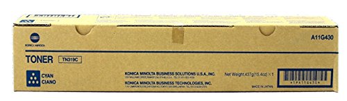 Konica Minolta A11G430 (TN-319C) Cyan Toner Cartridge - 26000 Yield