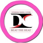 Hot pink steering wheel cover. Beat the heat