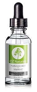 OZ Naturals Hyaluronic Acid Serum Plus Vitamin C, 1 Ounce