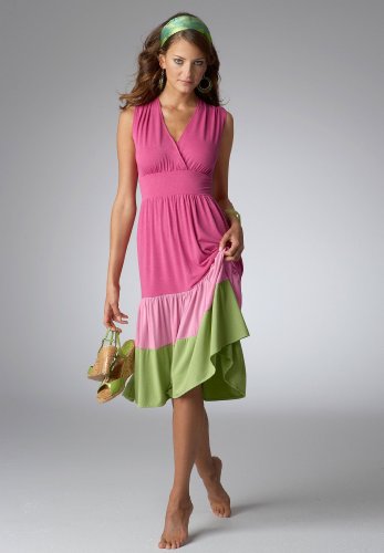 Colorblock Dress Bright Chunks Color