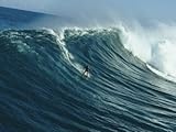 IMAGE OF A Surfer Rides a Powerful Wave off the North Shore of Maui Island Photographic Poster Print by Patrick McFeeley, 42x56