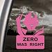 Code Geass Pink Decal Lelouch C.C. Zero Window Pink Sticker