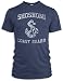 Vintage Distressed Shoshoni Coast Guard Tri-Blend T-Shirt, Indigo, L