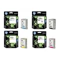 Set 4 940 XL Ink Cartridges For HP Officejet Pro 8000 8500 in foil packaging. Includes XL Black Cyan Magenta Yellow