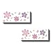 Instant Murals 8 Sheets Butterfly and Flower Wall Transfers