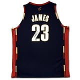 CLEVELAND CAVALIERS AUTOGRAPH LEBRON JAMES BLUE ALTERNATE JERSEY