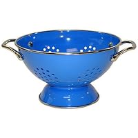 Calypso Basics 5 Quart powder coated Colander, Azure