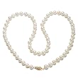 14k Yellow Gold 6-6.5mm A-Grade Akoya Cultured Pearl Necklace, 18"