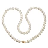 Search : 14k Yellow Gold 6-6.5mm A-Grade Akoya Cultured Pearl Necklace, 18"