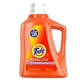 Tide Total Care Liquid Cool Cotton Scent, 40-Load Bottles (Pack of 4)