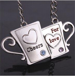Couple Keychain Metal Boy Girl Sweet Key Chain Ring Key Ring Chain (#2)