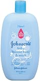 Johnson's Bubble Bath and Wash, 28-Ounce (Pack of 2)