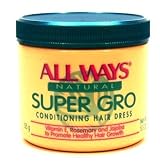 Allways Super Gro Hairdress 5.5 oz. Jar (3-Pack) with Free Nail File