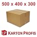 500 x 400 x 300mm - 25 Versandkartons Faltschachteln Faltkarton