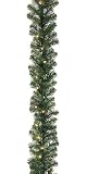 9' x 10 Pre-lit Windsor Green Pine Artificial Christmas Garland - Clear Lights