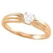 14K Rose Gold Diamond Solitaire Engagement Ring - 0.25 Ct.