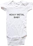 HEAVY METAL BABY - White, Blue or Pink Onesie / Baby T-shirt