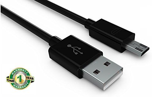 Full Cable Samsung OEM Universal Micro USB Charging Data Cable for Samsung Galaxy S3/S4/Note 2 and Other Smartphones - Non-Retail Packaging - 10 Feet Extra Long Black