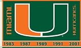 NCAA Miami Hurricanes 3' x 5' Two-Sided Flag with Grommets