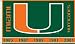 Sporting Goods : NCAA Miami Hurricanes 3' x 5' Two-Sided Flag with Grommets