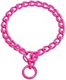 Platinum Pets 4mm Coated Chain Dog Collar 20-Inch, Bubblegum Pink